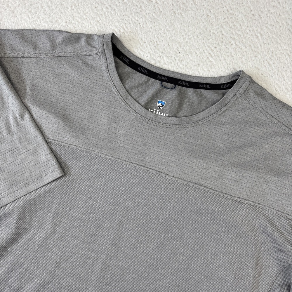 KUHL 'Engineered Krew T-Shirt' Mens 2XL Gray Performance Hiking Short Sleeve Tee